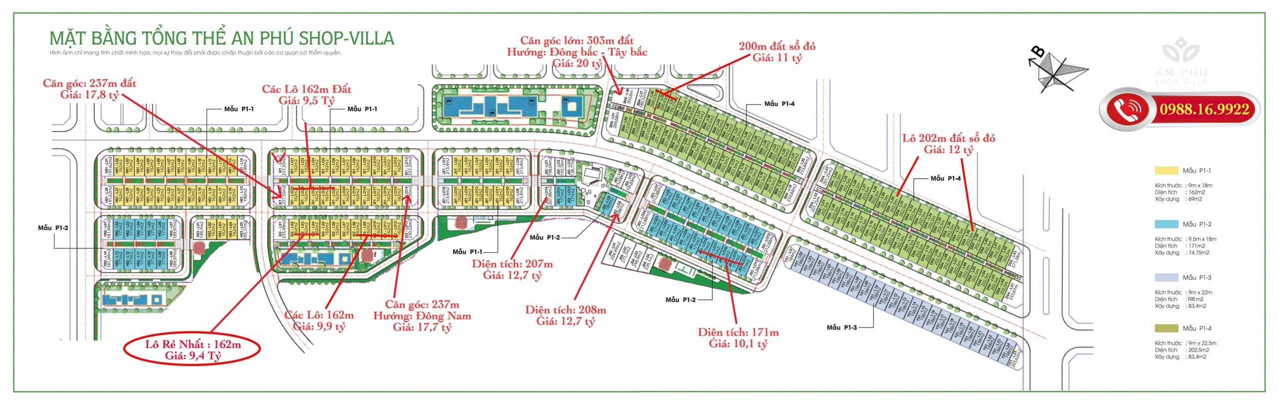 Bảng Giá Biệt Thự Dương Nội | Ưu Đãi + Diện Tích + Mặt Bằng