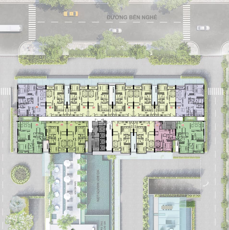 mat bang tang du an ascent garden home