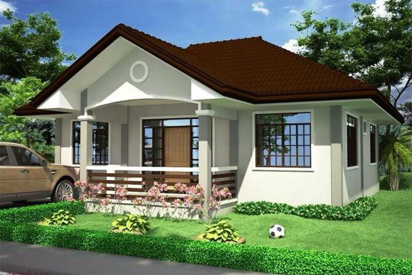 Mẫu nhà cấp 4 rộng rãi, thoáng mat. mẫu nhà cấp 4 rộng rãi, có sân vườn xanh mát