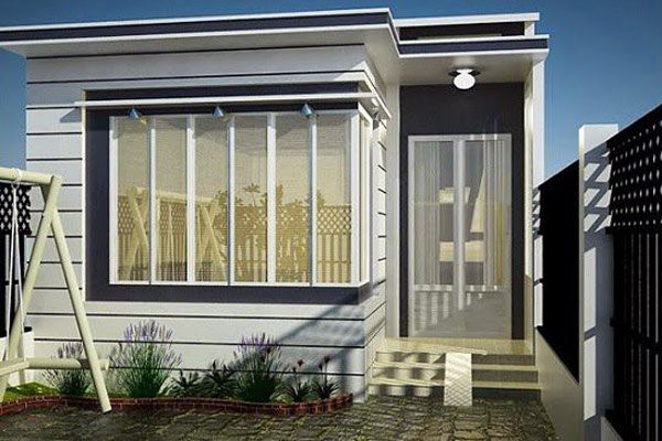 Mẫu nhà cấp 4 mái bằng Mẫu nhà cấp 4 mái bằng