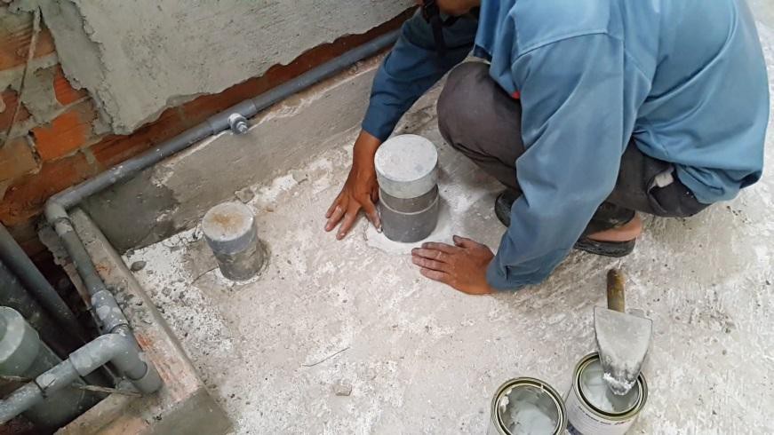 thi công chống thấm nền nhà vệ sinh