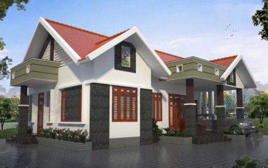 Mẫu nhà cấp 4 khang trang với chi phí khoảng 500 triệu được yêu thích