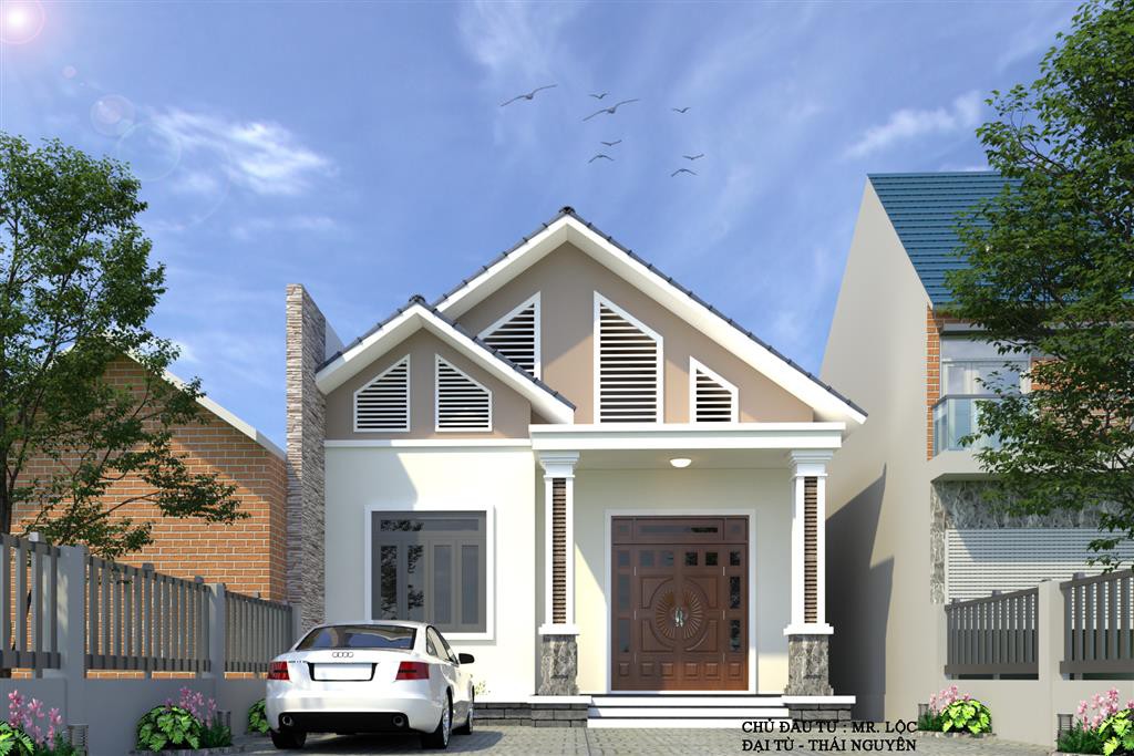 Thiết kế nhà cấp 4 diện tích 100m2 đẹp với kinh phí vừa phải