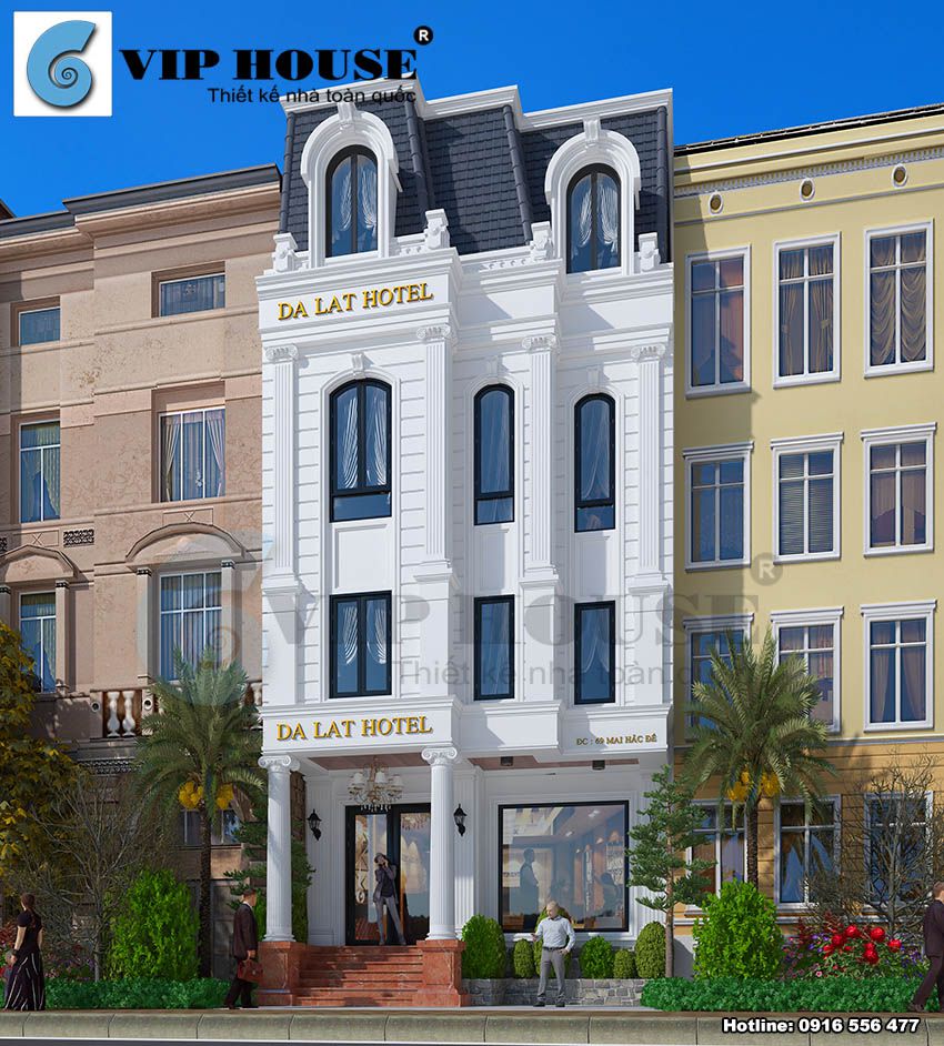 Vẻ đẹp đầy cuốn hút của mẫu thiết kế khách sạn mini phong cách tân cổ điển