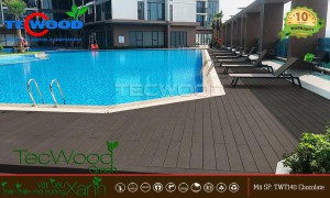 Hướng dẫn chọn sàn gỗ ngoài trời lót hồ bơi