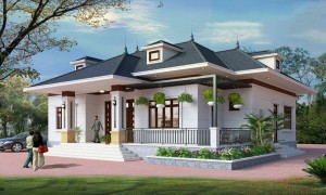 Top 9+ Mẫu biệt thự nhà vườn 1 tầng mái nhật đẹp 2022