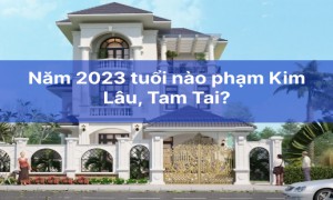 Năm 2023 tuổi nào phạm Kim Lâu, Tam Tai?
