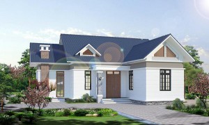 Mẫu nhà cấp 4 100m2 đẹp kèm theo dự toán chi phí
