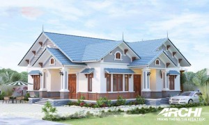 5 mẫu nhà cấp 4 mái thái đẹp cho cặp vợ chồng trẻ