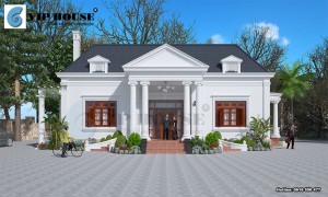 Mẫu biệt thự kiểu Pháp khoảng 1,5 tỷ mê mẩn khách xem