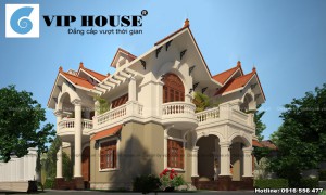 10+ mẫu biệt thự pháp 2 tầng tân cổ điển