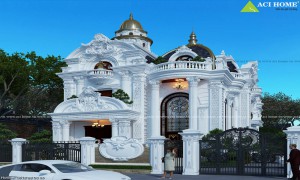 9+ Mẫu biệt thự 3 tầng tân cổ điển với nét độc đáo kiến trúc Pháp