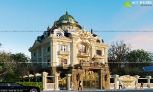 9+ Mẫu biệt thự 5 tầng tân cổ điển đẳng cấp giới thượng lưu