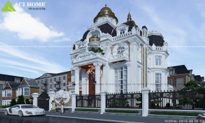 Mẫu biệt thự kiểu Pháp 3 tầng 300m2 tại Hạ Long
