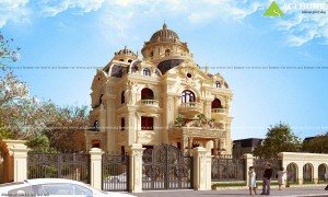 9+ Mẫu thiết kế dinh thự lâu đài mang phong cách ấn tượng