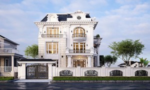 [BST] Mẫu mặt tiền biệt thự tân cổ điển nhìn là mê