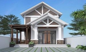 [BST] Mẫu nhà cấp 4 gác lửng 3 phòng ngủ cho năm 2022