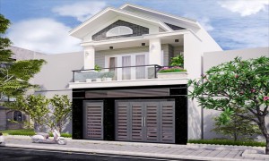 [BST] Mẫu nhà ống 2 tầng mái thái mặt tiền 5m